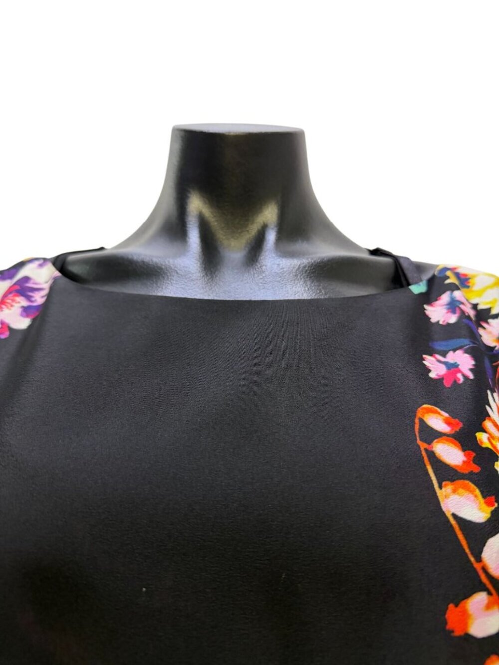 Eliza J Black Multi Floral Dress Size 14 - Picture 5 of 7